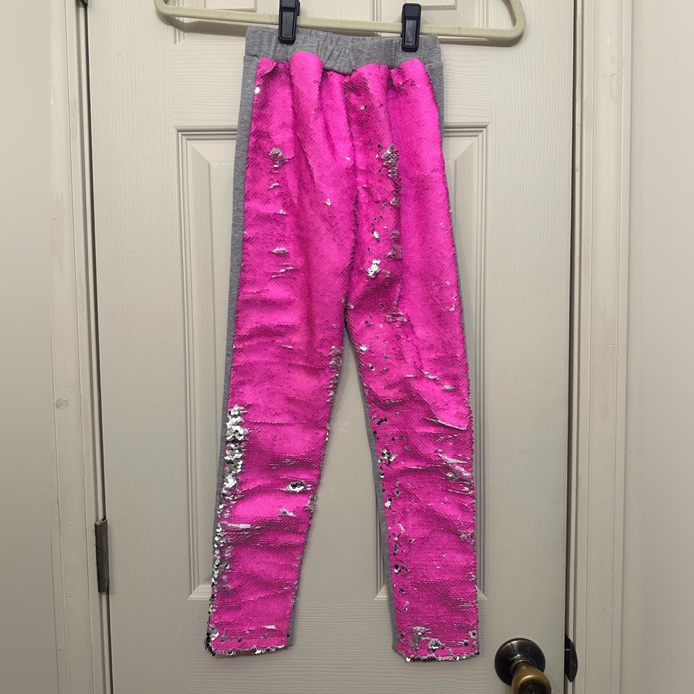 Girls Sequin Leggings size Medium